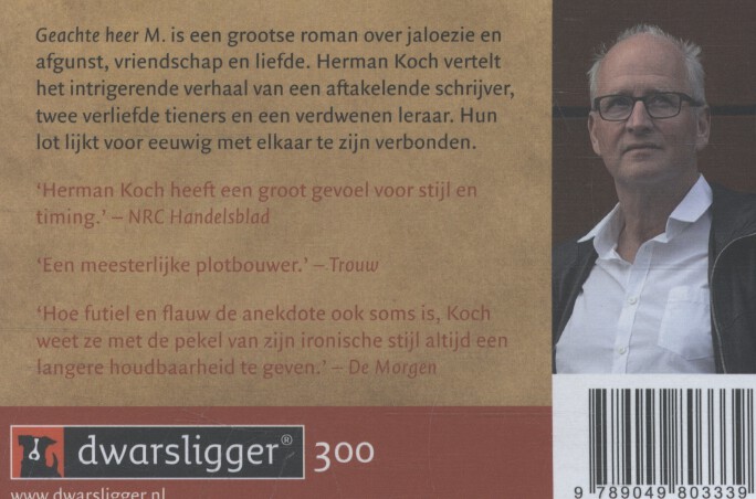 Geachte heer M. - dwarsligger (compact formaat) achterkant