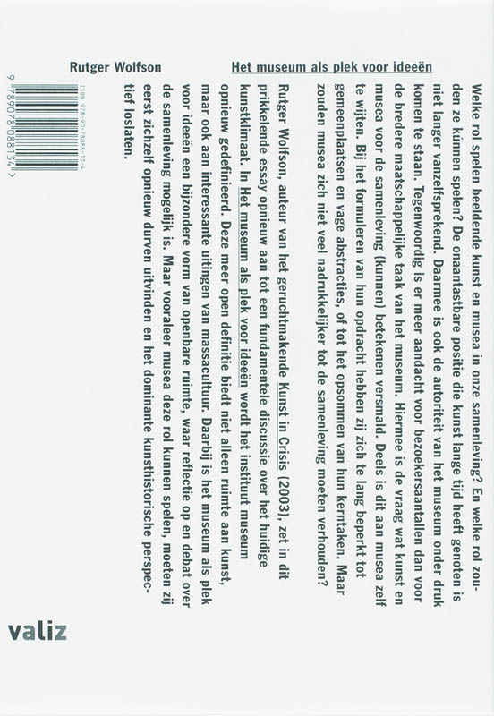Het museum als plek voor ideeen achterkant