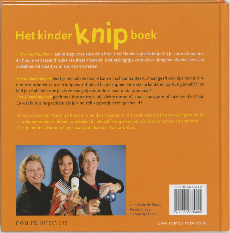 Het kinderknipboek achterkant