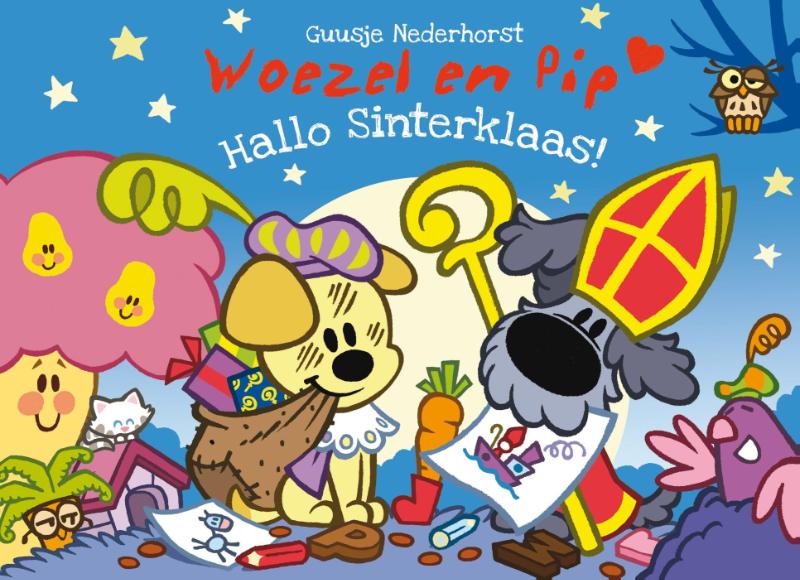Hallo Sinterklaas / Woezel en Pip kartonnen boekjes