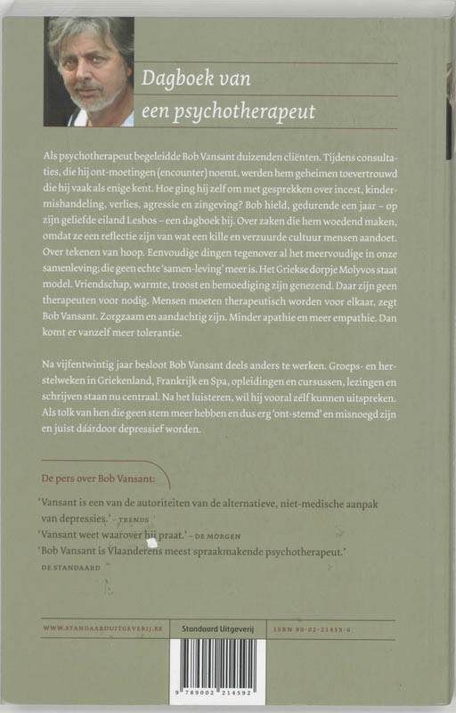 Dagboek Van Een Psychoterapeut achterkant
