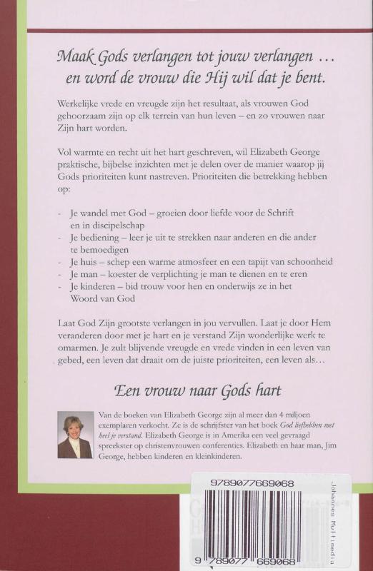 Een Vrouw naar Gods Hart achterkant