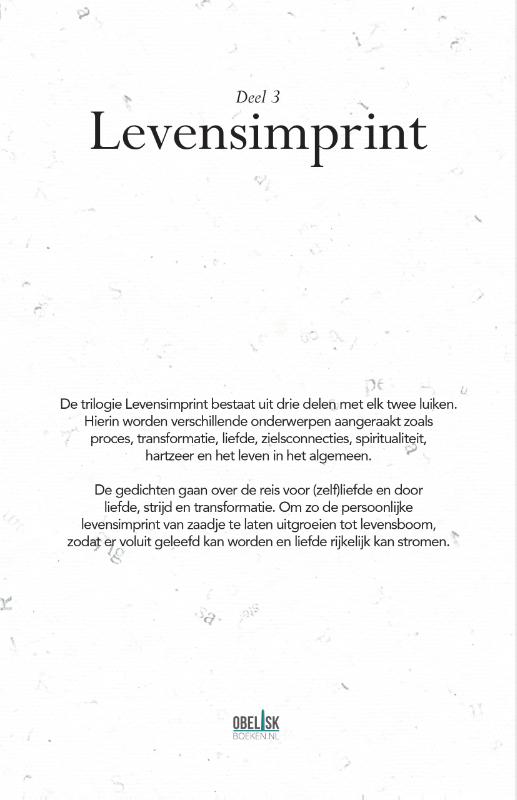 Levensimprint 3 -   Authentieke communicatie zonder woorden & Pijn doet groeien achterkant
