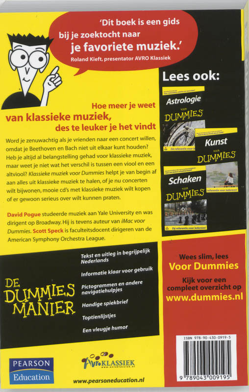 Klassieke muziek voor Dummies / Voor Dummies achterkant