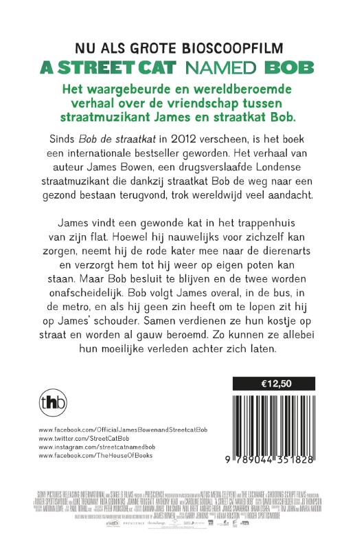 A street cat named Bob achterkant