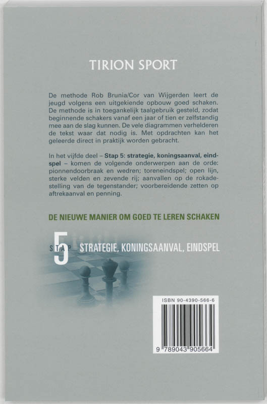 Lekker Schaken / Stap 5 Strategie/Koningsaanval/Eindspel achterkant