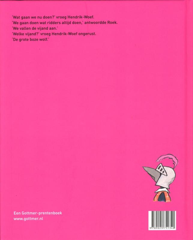 Roek de ridder achterkant