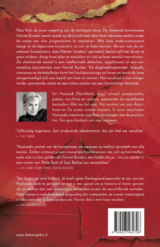 De vlammende wereld achterkant