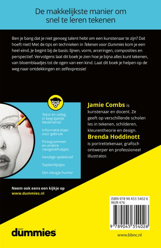 Tekenen voor Dummies / Voor Dummies achterkant