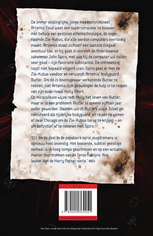 De eeuwige code / Artemis Fowl / 3 achterkant