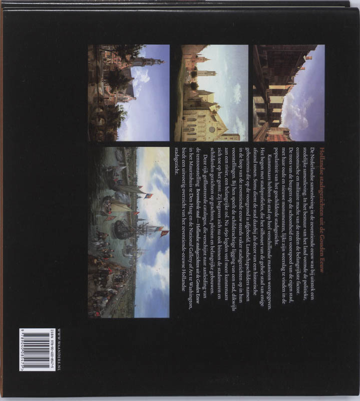 Hollandse stadsgezichten uit de Gouden Eeuw achterkant