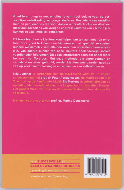 Beter Omgaan Met De Emoties Van Kleuters achterkant