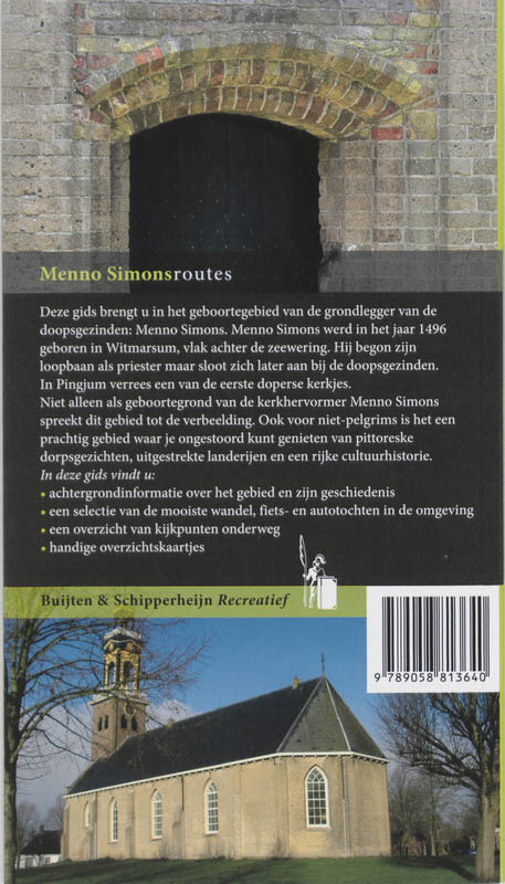 Menno Simonsroutes / Noordwest-Friesland achterkant
