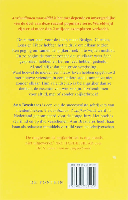 Vier vriendinnen voor altijd achterkant