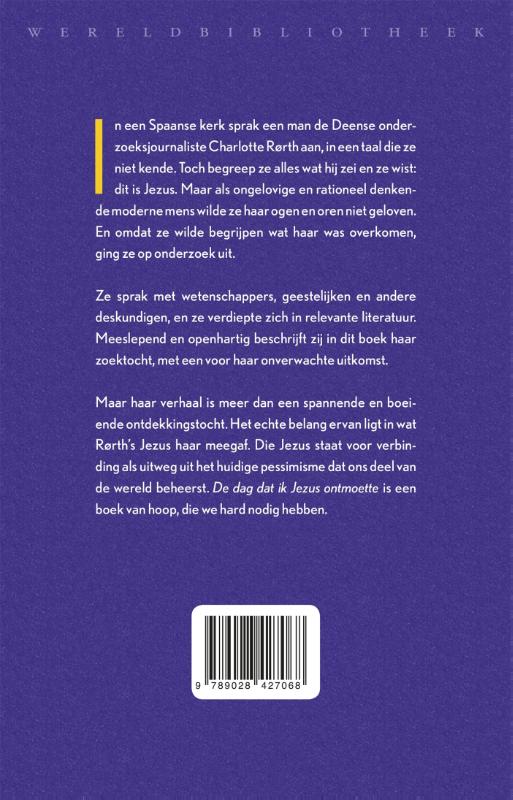 De dag dat ik Jezus ontmoette achterkant