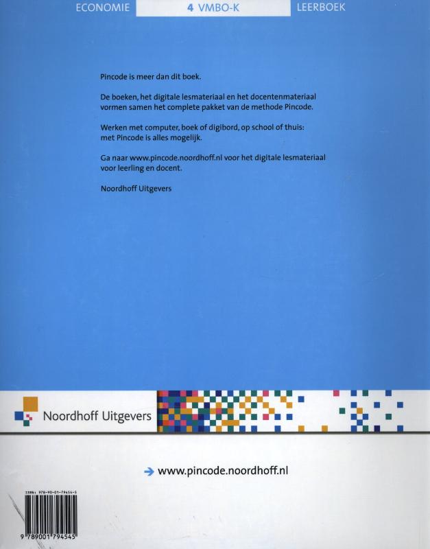 Leerboek vmbo-k 4 Pincode achterkant
