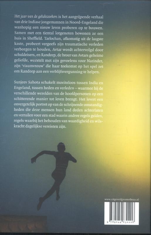 Het jaar van de gelukszoekers achterkant