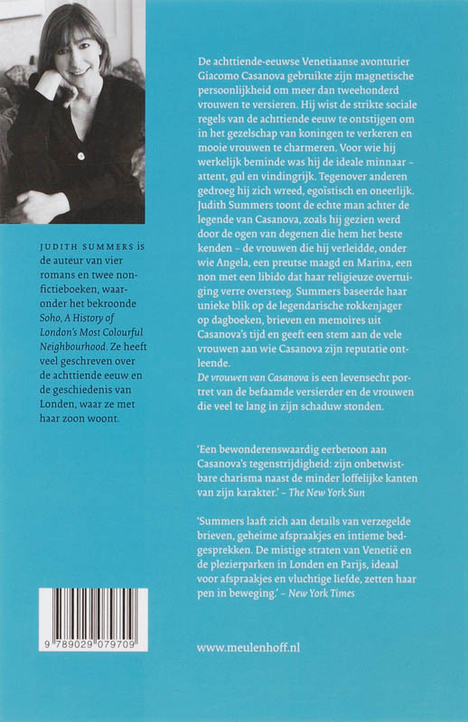 De vrouwen van Casanova achterkant