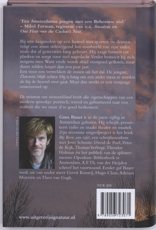 De tuinman van niemandsland achterkant