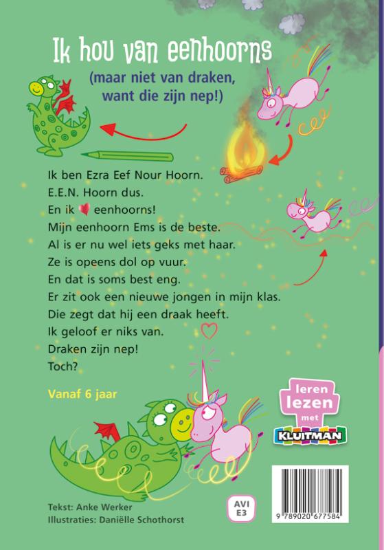 Ik hou van eenhoorns / Leren lezen met Kluitman achterkant