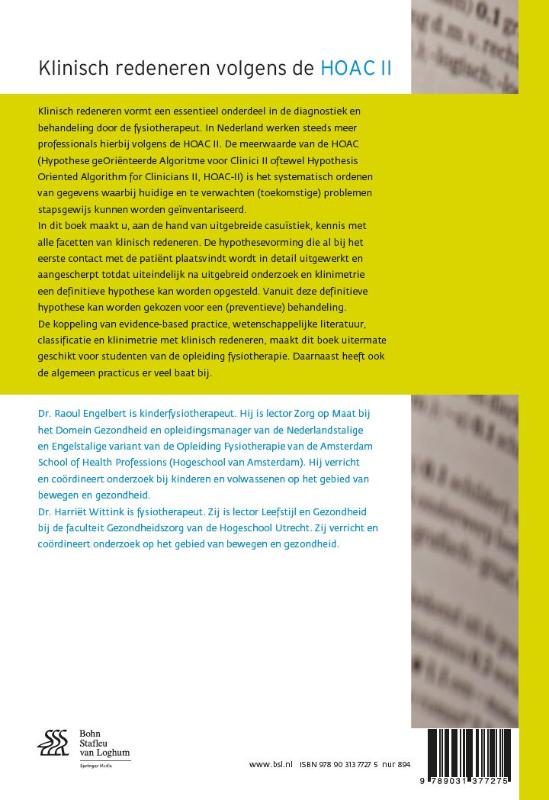 Klinisch redeneren volgens de HOAC II achterkant