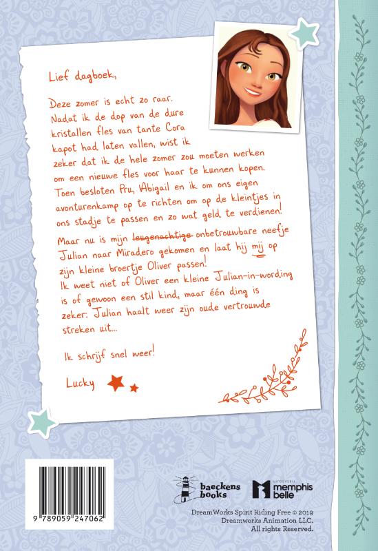 Het dagboek van Lucky / Dreamworks Spirit Samen Vrij / 0 achterkant