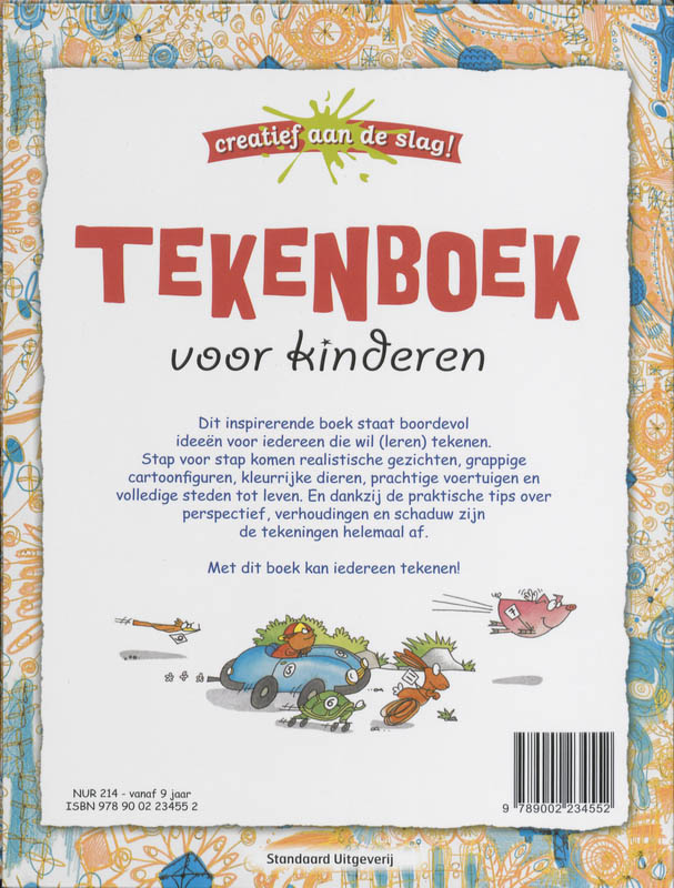Tekenboek Voor Kinderen achterkant