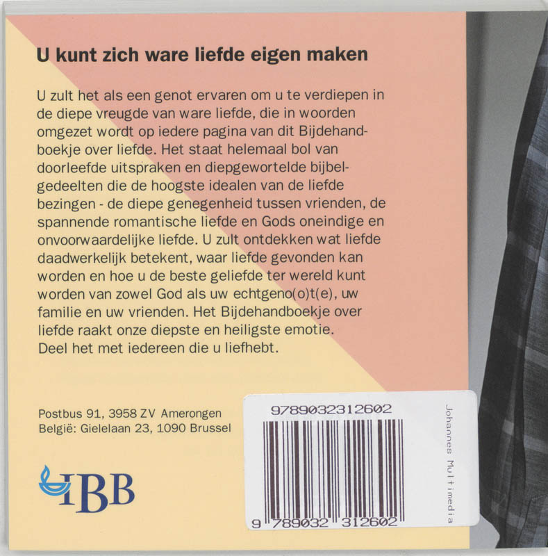 Bijdehandboekje Over Liefde achterkant