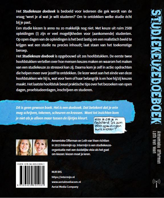 Studiekeuzedoeboek achterkant