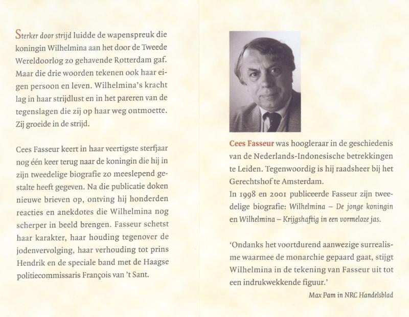 Wilhelmina Sterker door strijd achterkant