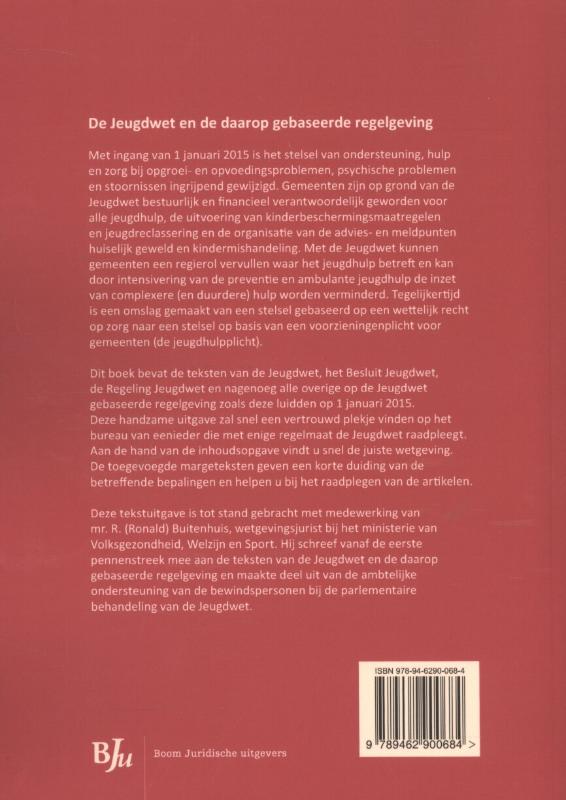 Tekstuitgave Jeugdwet achterkant
