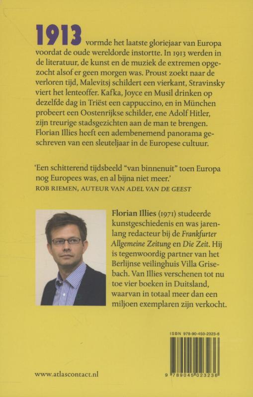 1913 het laatste gouden jaar van de twintigste eeuw achterkant