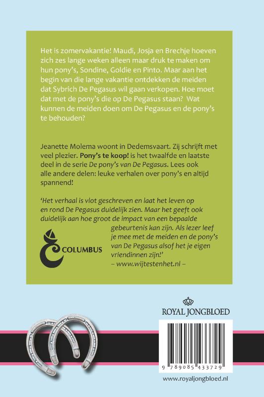 Pony's te koop! / De pony's van de Pegasus / 12 achterkant