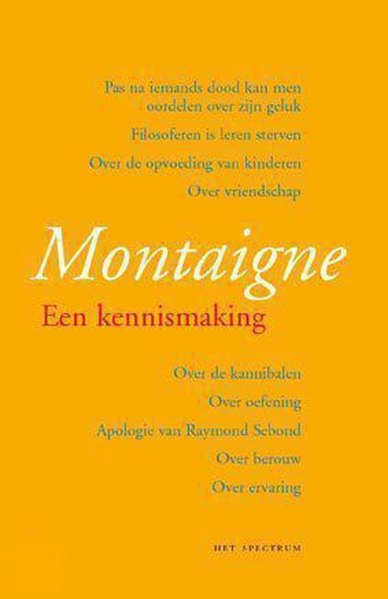 Montaigne Kennismaking