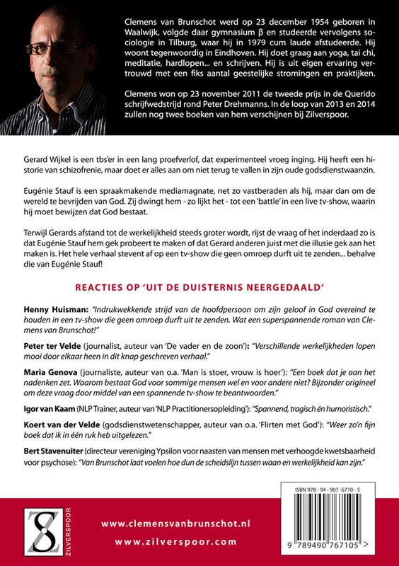 Uit de duisternis neergedaald achterkant