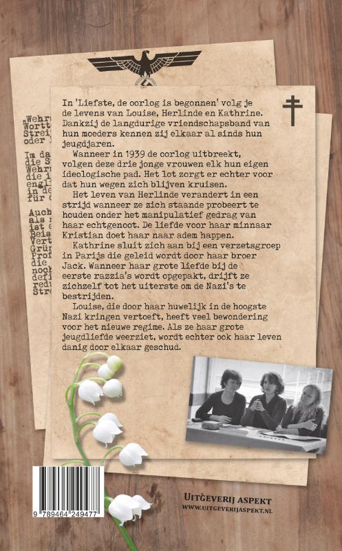 Liefste, de oorlog is begonnen achterkant