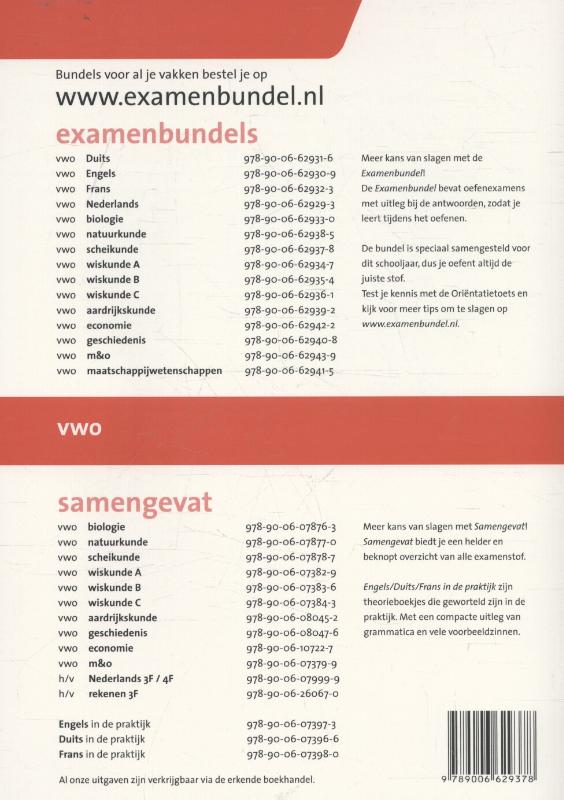 Examenbundel vwo Scheikunde 2016/2017 achterkant
