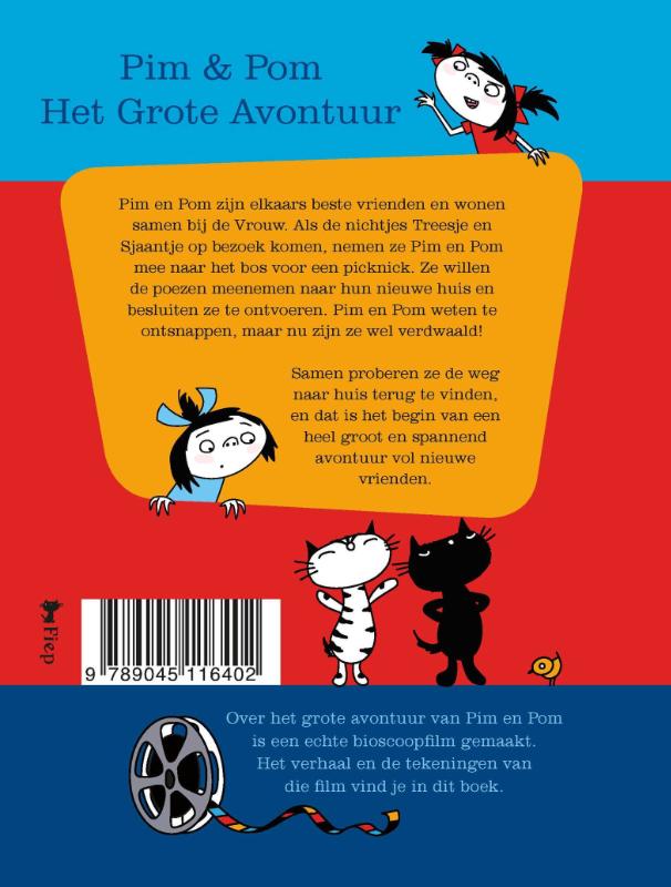 Pim en Pom Het grote avontuur achterkant