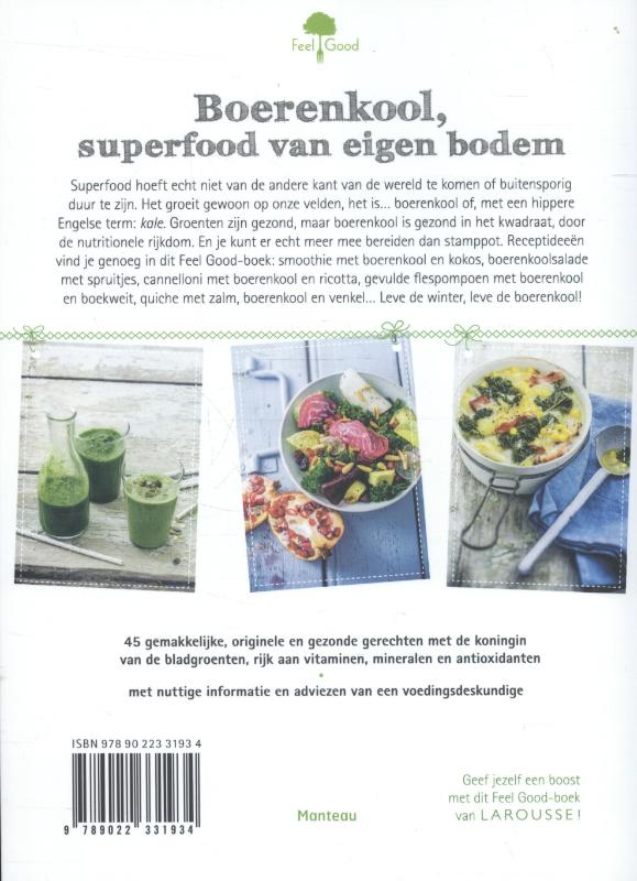 Boerenkool, superfood van bij ons / Feel good! / 0 achterkant