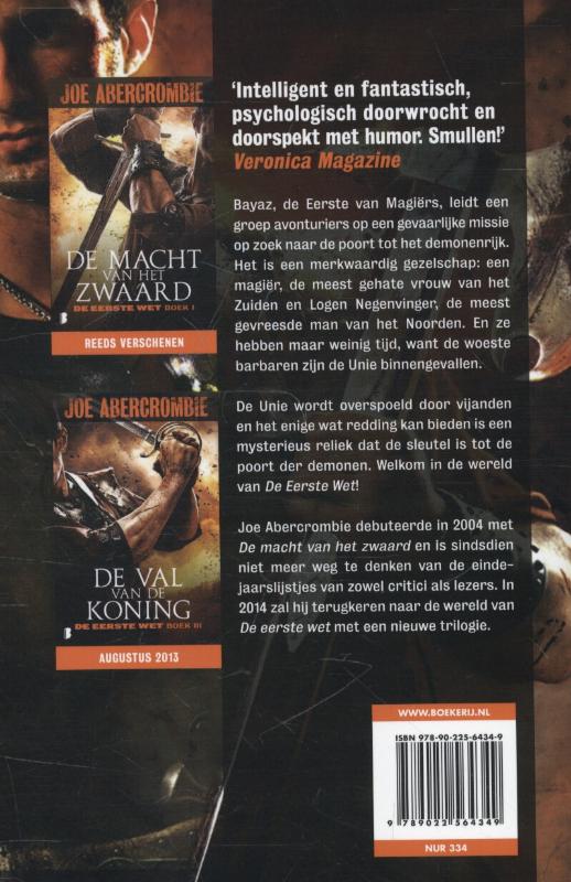 De weg van de angst / De eerste wet / 2 achterkant