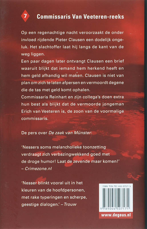 Carambole / Van Veeteren-reeks / 7 achterkant