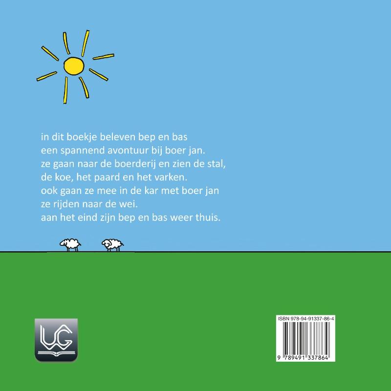 Bep en Bas gaan naar boer jan / Bep en Bas / 2 achterkant