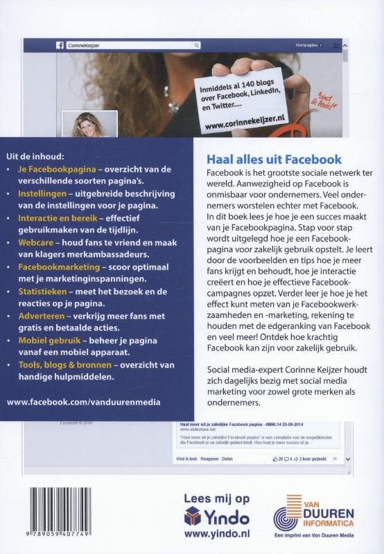 Ontdek! - Ontdek Facebook voor ondernemers achterkant