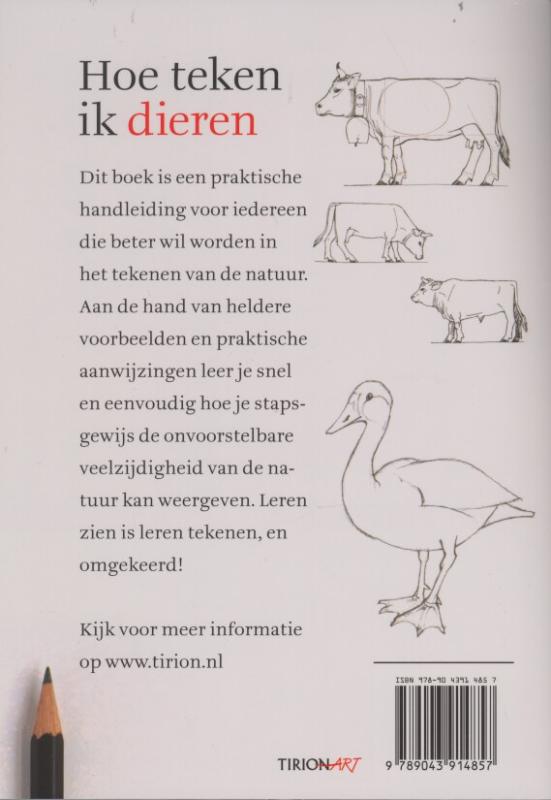 Hoe teken ik dieren achterkant