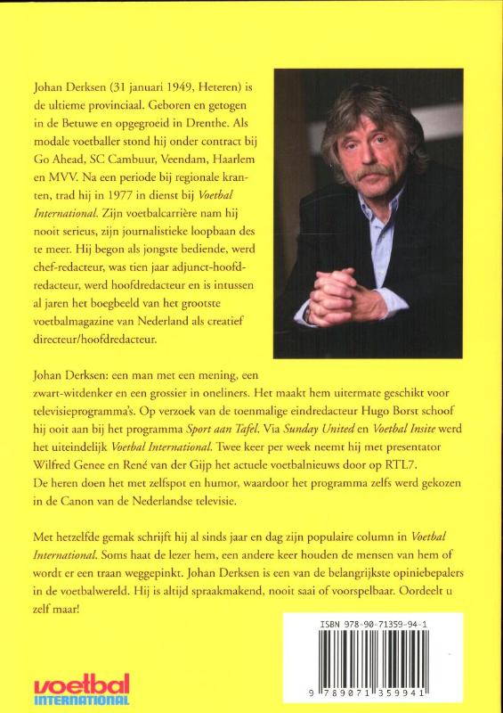 Voetbal voor volwassenen achterkant