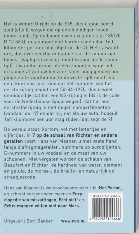Schaal Van Richter En Andere Getallen achterkant