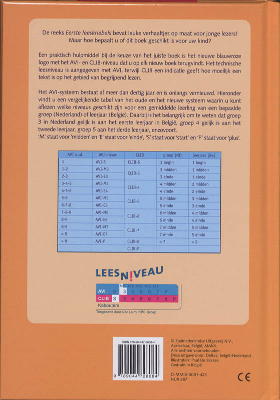 Ik lees alleen / Leeskriebels achterkant