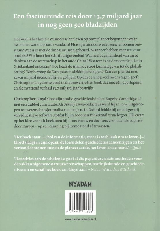 Van oerknal tot nu achterkant