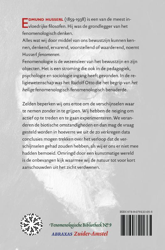 Fenomenologische bibliotheek 9 -   Edmund Husserl achterkant