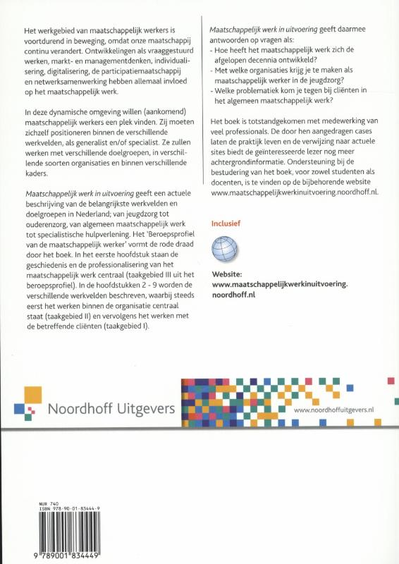 Maatschappelijk werk in uitvoering achterkant